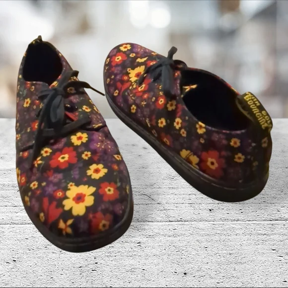 Dr Martens Korey Floral Canvas Shoe Size 5L 4M Unisex - Picture 2 of 15